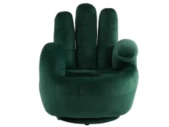 Draaibare Fauteuil Hand Catchy Van Fluweel - Spargroen