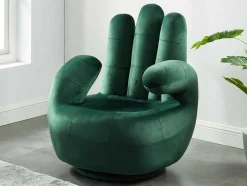 Draaibare Fauteuil Hand Catchy Van Fluweel - Spargroen