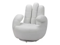 Draaiende Fauteuil Catchy Van Kunstleer - Wit