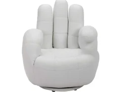 Draaiende Fauteuil Catchy Van Kunstleer - Wit