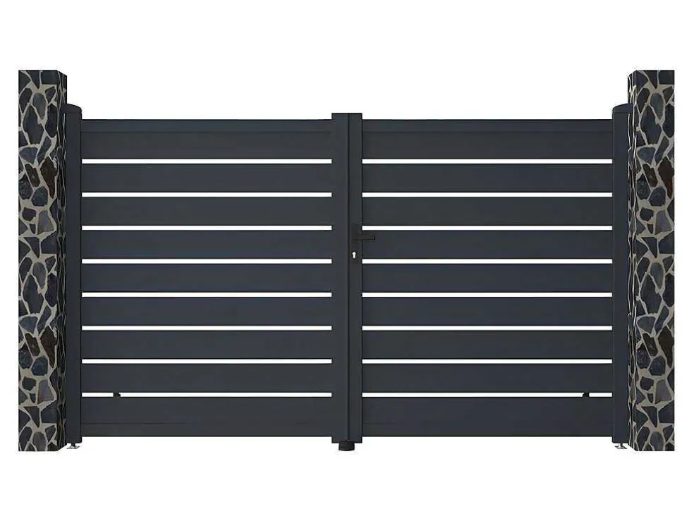 Draaihek Van Aluminium - Antraciet - L305Xh183 Cm - Primo