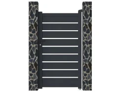 Draaihekje Van Aluminium - Antraciet - L100Xh176 Cm - Primo