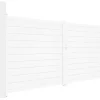 Draaipoort Van Aluminium B397 X H181 Cm Wit - Nazario