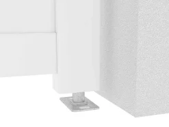 Draaipoort Van Aluminium L103 X H181 Cm Wit - Nazario