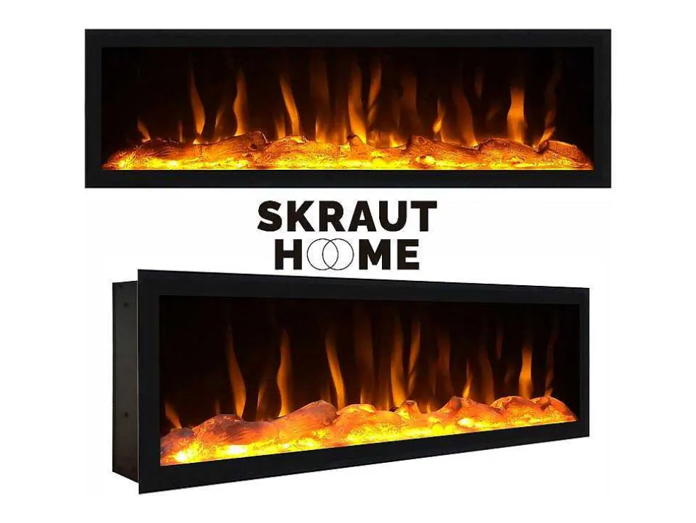 Dressoir, Opbergkast, 210, 4 Deuren, Elektrische Haard Xxl, Industrieel Design, Cement