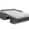 Driezits Express Bedbank Van Fluweel Calito - Antraciet - Tweepersoonsbed 140 Cm - Matras 14 Cm