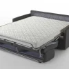 Driezits Express-Bedbank Van Stof Calife - Grijs