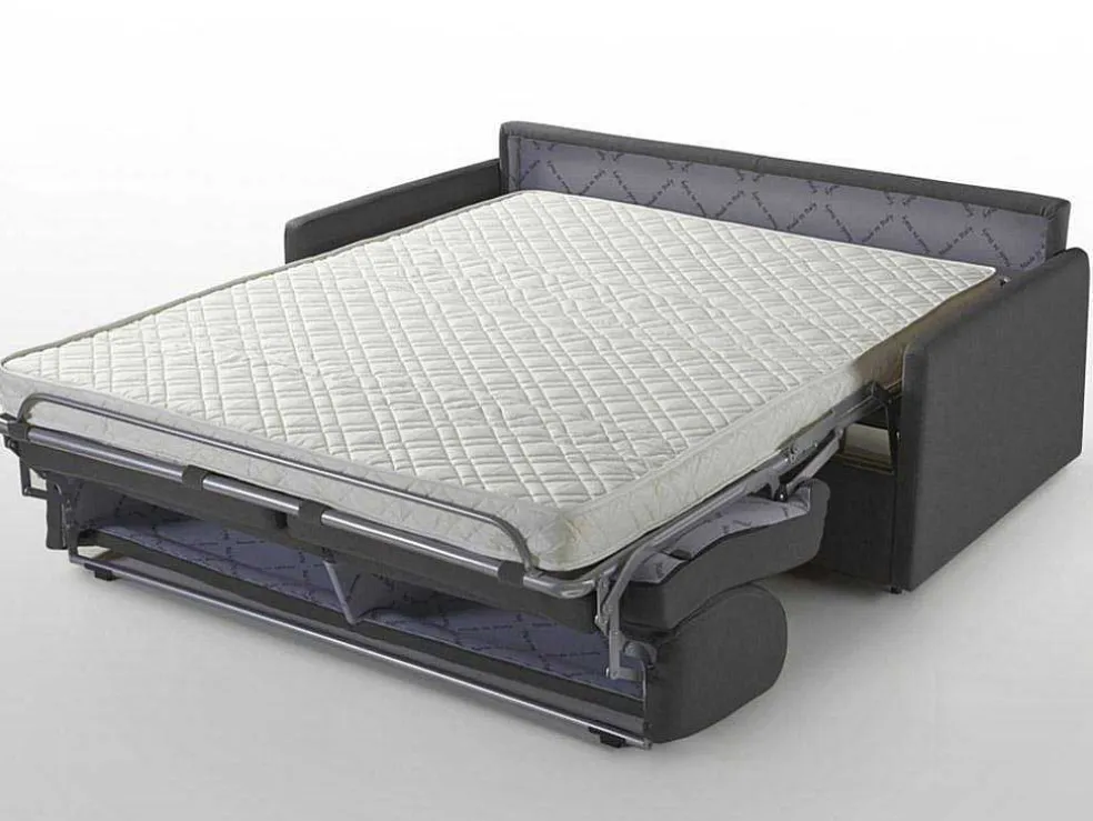 Driezits Express-Bedbank Van Stof Calife - Grijs