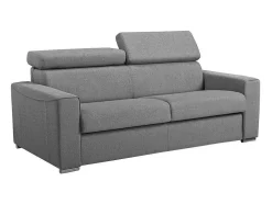 Driezits Express-Bedbank Van Stof Vizir - Grijs - Slaapafmeting 140 Cm