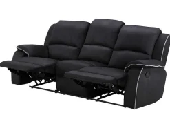 Driezits Relaxbank Microvezel Hernani - Zwart