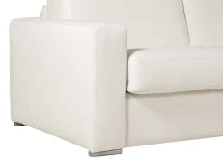 Driezits Slaapbank 100% Buffelleer Delectea Ii - Wit