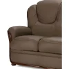 Driezitsbank 100% Buffelleer Adelaide - Zwart