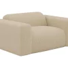 Driezitsbank En Fauteuil Van Beige Stof Met Textuur Pogni Van Maison Cephy