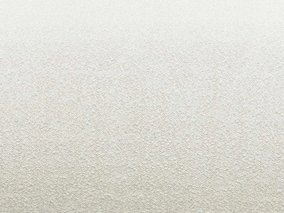 Driezitsbank En Poef Van Witte Bouclestof Pogni Van Maison Cephy