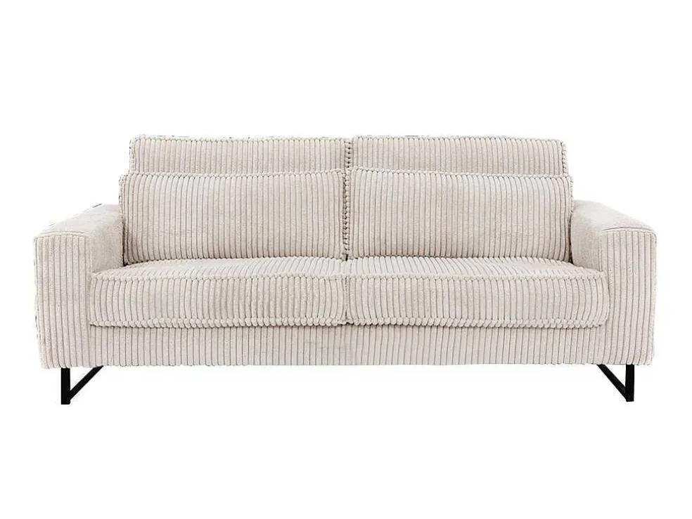 Driezitsbank Van Beige Ribfluweel Tessio Van Maison Cephy