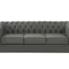 Driezitsbank Van Buffelleer Chesterfield - Grijs