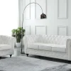 Driezitsbank Van Buffelleer Chesterfield - Wit