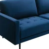 Driezitsbank Van Fluweel - Blauw - Estela