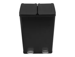 Dubbele Pedaalemmer 60 L - Zwart