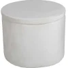 Dunken Poef, Hocker Met Opbergruimte O51Cm Velours Beige.