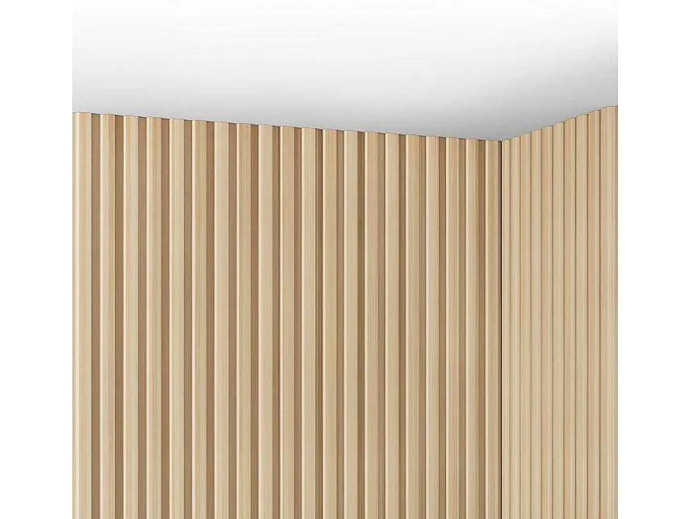 3D-Wandpaneel - 3,71 M - Natuurlijke Lichte Houtkleur - Set Van 8 - Tatiana