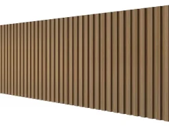 3D-Wandpaneel - 3,71 M - Natuurlijke Houtkleur - Set Van 8 - Tatiana