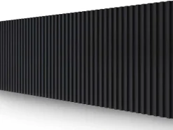 3D-Wandpaneel - 2,83 M - Zwart - Set Van 8 - Clinton