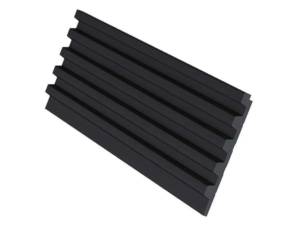 3D-Wandpaneel - 2,83 M - Zwart - Set Van 8 - Clinton
