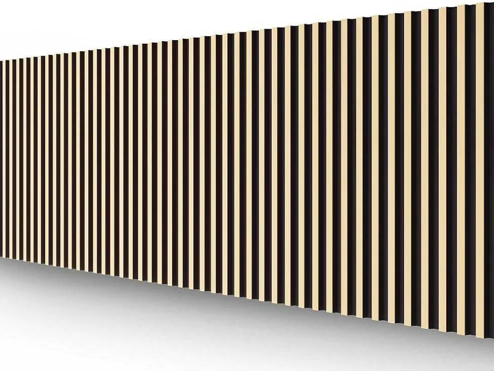 3D-Wandpaneel - 2,83 M - Zwart En Goudkleurig - Set Van 8 - Clinton