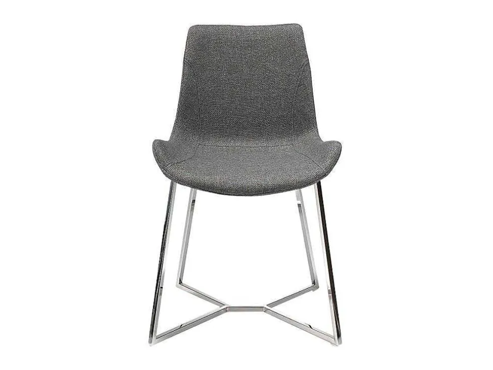 Eetkamerstoel Bekleed Met Grijze Stof 4009 Angel Cerda