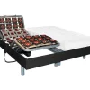 Elektrisch Bed Bedbodem En Matras Latex-Instap Cassiopee Iii Van Dreamea - Zwart - Motoren Okin - 2X70X190 Cm