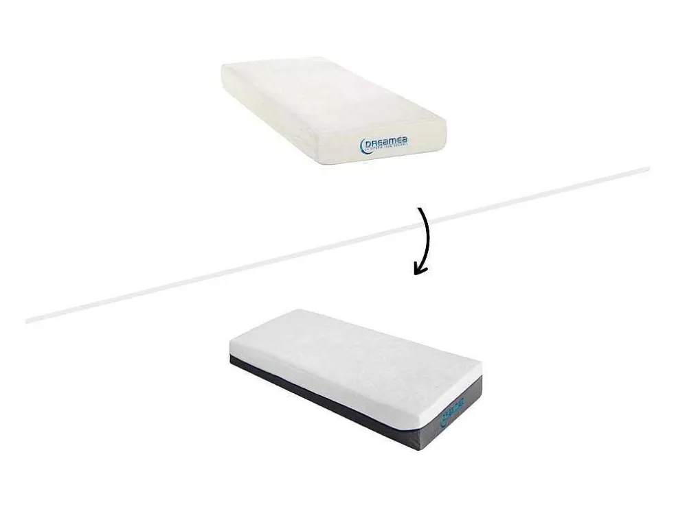 Elektrisch Bed Bedbodem En Matras Contactplaatjes Vormgeheugen Hesiode Iii Van Dreamea - Okin Motoren - Eikenhout - 2 X 80 X 200 Cm