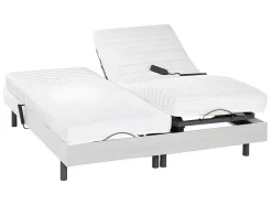Elektrisch Bed Bedbodem En Matras Lattenbodem En Contactplaatjes - Pandora Ii Van Dreamea - Motor Okin - Wit - 2X80X200 Cm