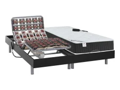 Elektrisch Relaxbed Met Pocketveren En Vormgeheugenmatras Phanes Van Dreamea - Okin Motoren - Zwart 2 X 90 X 200 Cm