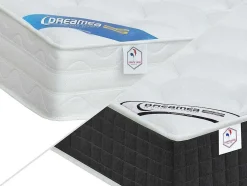 Elektrisch Relaxbed Met Pocketveren En Vormgeheugenmatras Phanes Van Dreamea - Okin Motoren - Wit 2 X 80 X 200 Cm