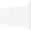 Elektrische Draaipoort Van Aluminium L397 X H181 Cm Wit - Nazario