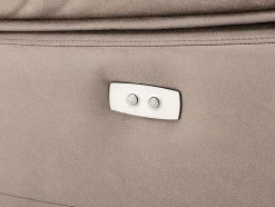 Elektrische Driezits Relaxbank Van Stof - Taupe - Dolene