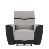 Elektrische Relaxfauteuil Van Grijze En Antracietkleurige Stof Damon