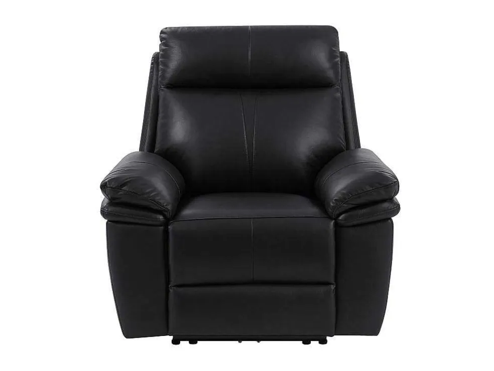 Elektrische Relax-Fauteuil Van Zwart Leer Mesola