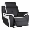 Elektrische Relaxfauteuil Van Leer Angelique - Zwart/ Wit