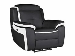 Elektrische Relaxfauteuil Van Leer Angelique - Zwart/ Wit