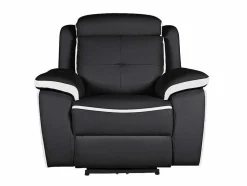 Elektrische Relaxfauteuil Van Leer Angelique - Zwart/ Wit