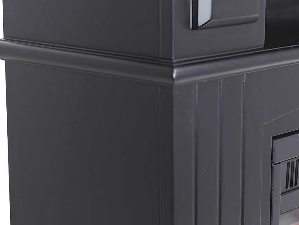 Elektrische Sfeerhaard Lopevi - L99 X D25 X H82,5 Cm - Zwart