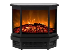 Elektrische Sfeerkachel Etna - L55,8 X D22,5 X H51,6 Cm - Zwart