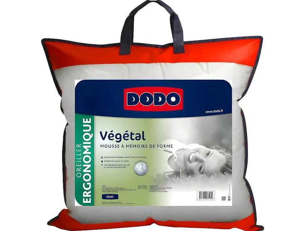 Ergonomisch Hoofdkussen Met Vormgeheugen Dodo Vegetal 60 X 60 Cm