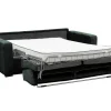 Express-Vierzitsslaapbank Van Groen Ribfluweel - Bed Met Brede Latten 160 Cm - Matras 18 Cm - Mondovi