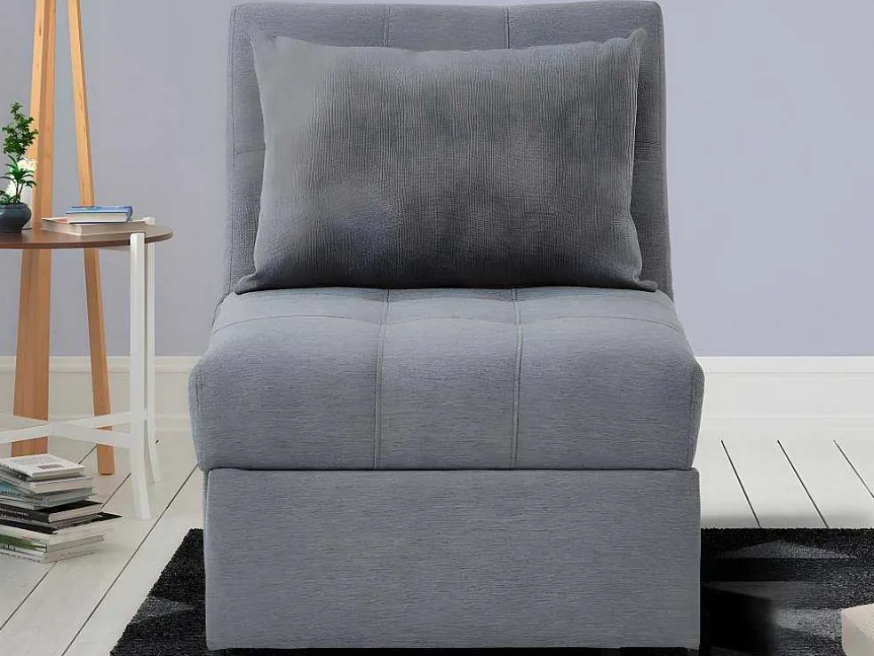 Fauteuil Aanpasbaar Van Stof Lesna - Grijs