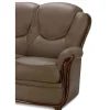 Fauteuil Adelaide - 100% Buffelleer - Taupe