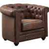 Fauteuil Chesterfield Van Microvezel Met Vintage Look