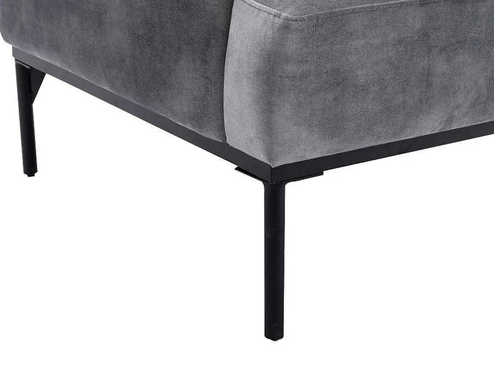 Fauteuil Grijs Fluweel Joel
